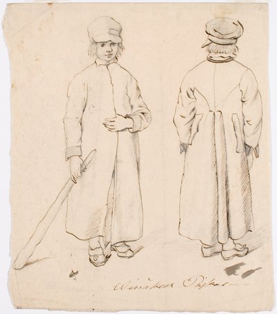 Rapaz Winaker em traje folclórico de Robert Wilhelm Ekman