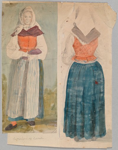 Mulher em traje nacional de Robert Wilhelm Ekman