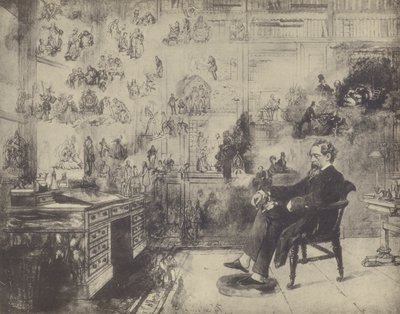 Lembrança de Dickens (litho) de Robert William Buss