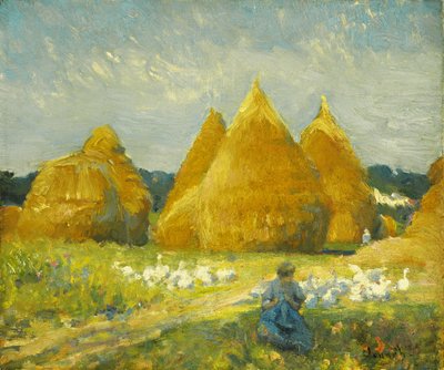 Juntando Gansos de Robert William Vonnoh