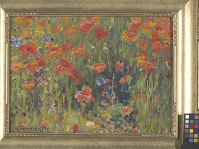 Papoilas (óleo sobre tela) de Robert William Vonnoh