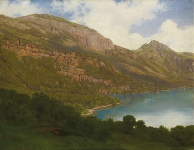 Vista do Rigi com vista para o Lago Lucerna, 1857 de Robert Zund