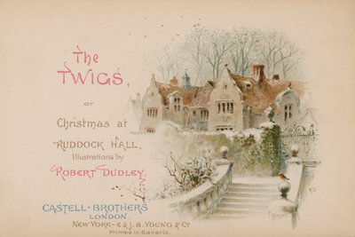 Ilustração para os galhos ou Natal no Ruddock Hall de Robert after Dudley
