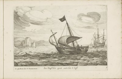 Dogger de bota de cachorro Een Dogh-boot groot cerca de 8 Last / Dogh-Boot de 8 Tonneaux (título no objeto) Diversos navios não estão em se sert dans les Provinces Unies / Ícones de vários navios holandeses cujo uso é principalmente nas águas interiores da de Robert de Baudous (possibly)