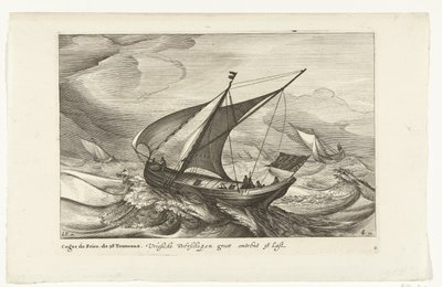 Ferries frísios
Vriesche Veerschepen groot omtrent 38 Last / Cague de Frise. De 38 Tonneaux (título sobre o objecto)
Tipos de navios holandeses, 1627 (título da série)
Navires Diversos Don ton se sert dans les Provinces Unies / Icones Variarum Navium Ho de Robert de Baudous (possibly)