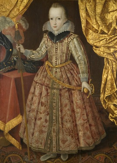 Charles I (1600-49) quando Duke of York, c.1605 (óleo sobre tela) de Robert the Elder Peake