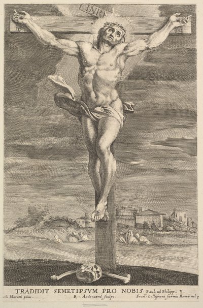 Crucificação, 1670-90. de Robert van Audenaerde