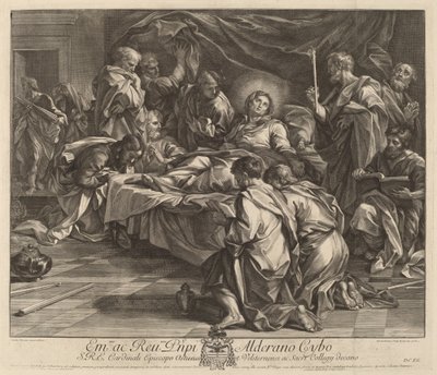 Morte da Virgem. de Robert van Audenaerde