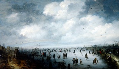 Uma Cena de Inverno de Robert van den Hoecke