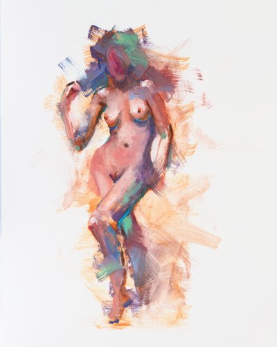Anónimo, 2023 (óleo sobre painel) de Roberta Murray