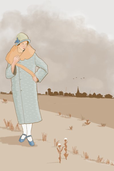 Moda Flapper, 2022 (digital) de Roberta Murray