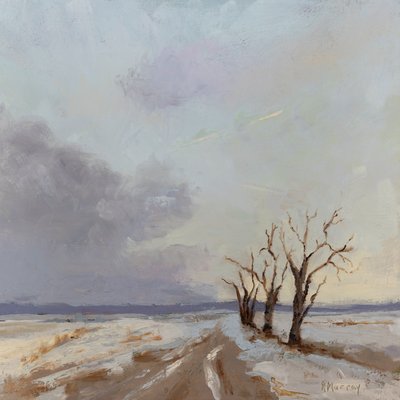 Nas sombras do dia, 2023 (óleo sobre tela) de Roberta Murray