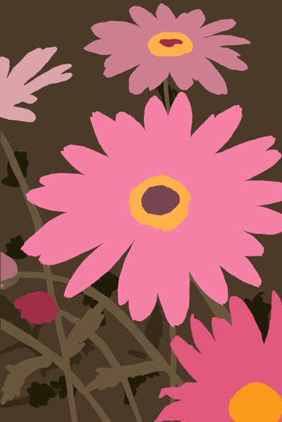 Margaridas pintadas, 2022 (digital) de Roberta Murray