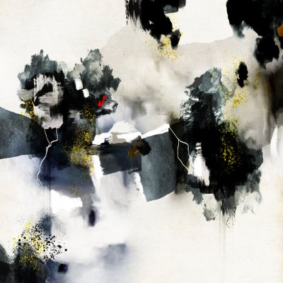 Salpicos de ouro abstratos e dinâmicos de Roberto Moro