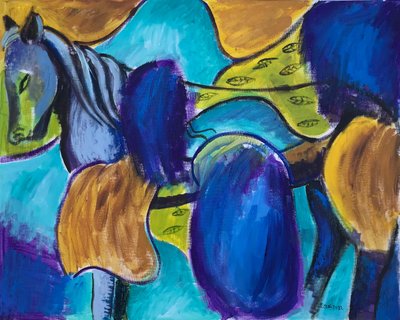 Cavalo na natureza, c. 2022 de Roberto Munguia