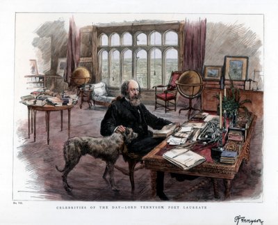 Alfred Lord Tennyson 1809-1892, poeta laureado, 1884. de Roberts