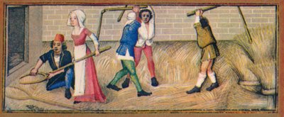 Julho - debulha, século XV, 1939. de Robinet Testard