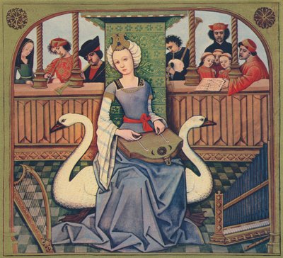 A alegoria da música, c1496-1498, 1939 de Robinet Testard