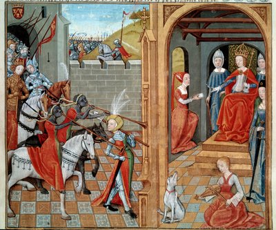 A Amazónia tem a Corte de uma Rainha provavelmente Luísa de Sabóia (1467-1531) Miniatura do manuscrito fr. 22971 "Secret de l