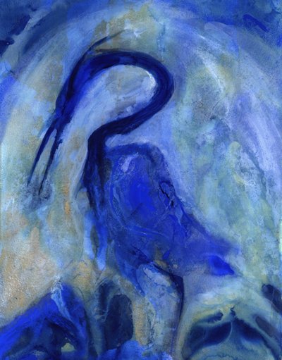 Garça-azul abstrata de RodMacIver