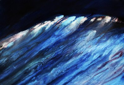 A onda azul profunda que se abate de RodMacIver