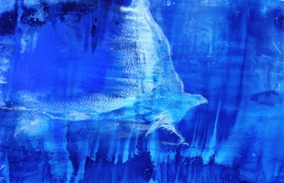 Pássaro Azul Etéreo de RodMacIver