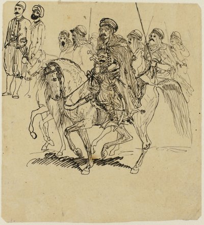 Cavaleiros Árabes de Rodolphe Bresdin