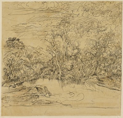 Margem de uma lagoa de Rodolphe Bresdin
