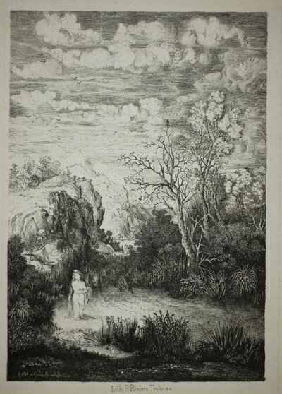 Mulher de banho e tempo de Rodolphe Bresdin