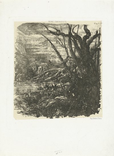Paisagem de montanha com lago
Le lac dans les montagnes de Rodolphe Bresdin