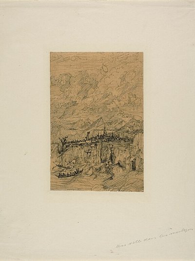 Cidade nas montanhas de Rodolphe Bresdin