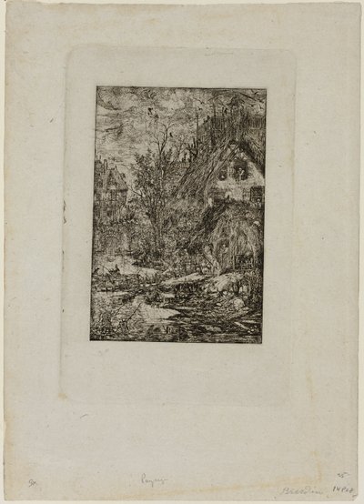 Entrando numa Aldeia, da Revue Fantaisiste de Rodolphe Bresdin