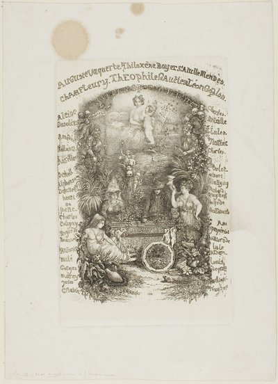 Frontispício para a Revue Fantaisiste de Rodolphe Bresdin