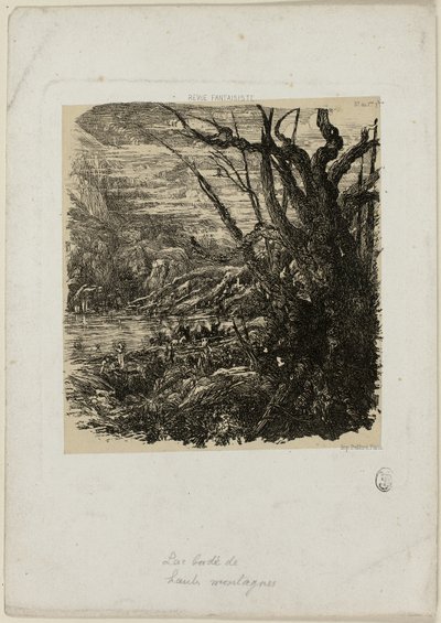 Lago nas Montanhas, da Revue Fantaisiste de Rodolphe Bresdin