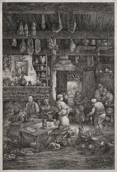 Interior da Moldávia, 1856. de Rodolphe Bresdin