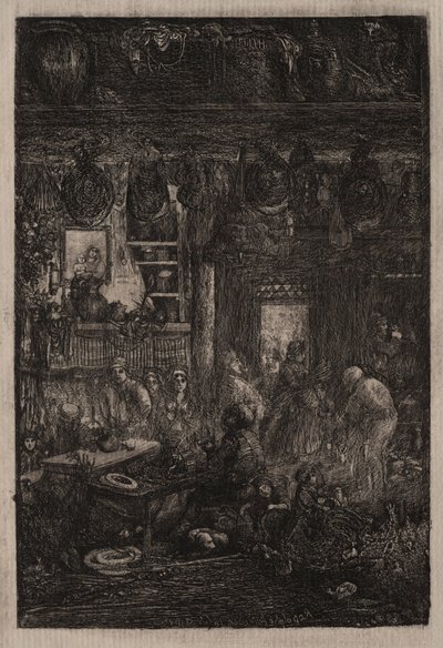 Interior da Moldávia, 1865. de Rodolphe Bresdin