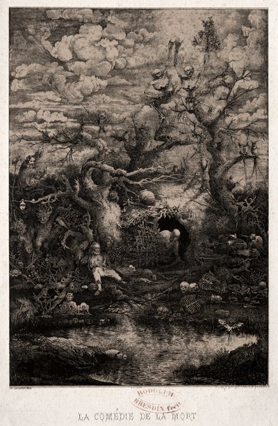 A comédia da morte, 1854. de Rodolphe Bresdin