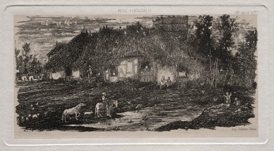 A Fazenda-Quintal, 1861. de Rodolphe Bresdin