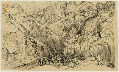 Tropas no desfiladeiro de Rodolphe Bresdin