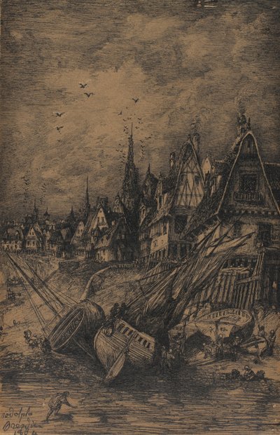 Navios lavados, 1864 de Rodolphe Bresdin