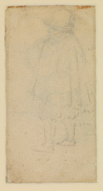Homem visto de trás (verso) de Roelandt Jacobsz and Bruegel Pieter the Elder Savery