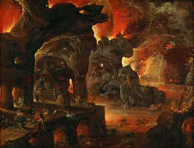 Orphee dans les Enfers - Orpheus in the Underworld - Roelant Savery (1576-1639). Óleo sobre madeira, ca. 1612-1615. Dimensão : 27x35 cm. Museu de História de Arte, Vienne de Roelandt Jacobsz. Savery