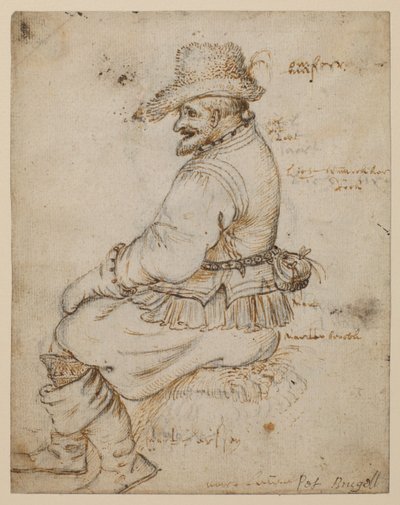 Hambúrguer sentado (frente) de Roelandt Jacobsz. Savery