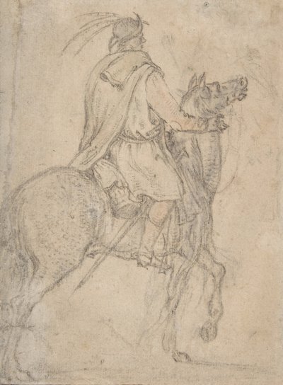 Um cavaleiro húngaro, final do século XVI a meados do século XVII. de Roelandt Savery
