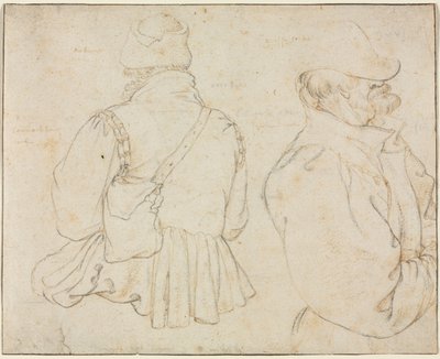 Dois camponeses boêmios de meio comprimento, c. 1605-1610. de Roelant Savery