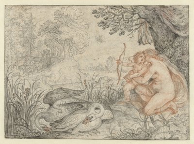 Vênus incitando Cupido a atirar sua flecha em Plutão Vênus pede a Cupido que atire suas flechas em Plutão de Roelant Savery