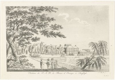 Vista do Palácio Soestdijk de Roelof van der Meulen