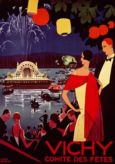 Vichy, Comite des Fetes, França de Roger Broders