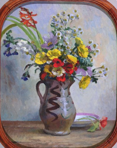 Summer Flowers, c.1922 (óleo a bordo) de Roger Eliot Fry
