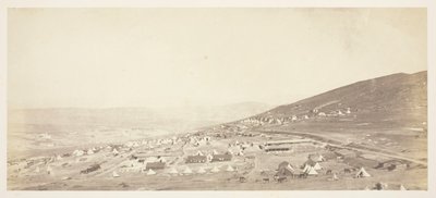 Acampamento do 4.º Regimento de Dragões Ligeiros, alojamento dos oficiais de Roger Fenton